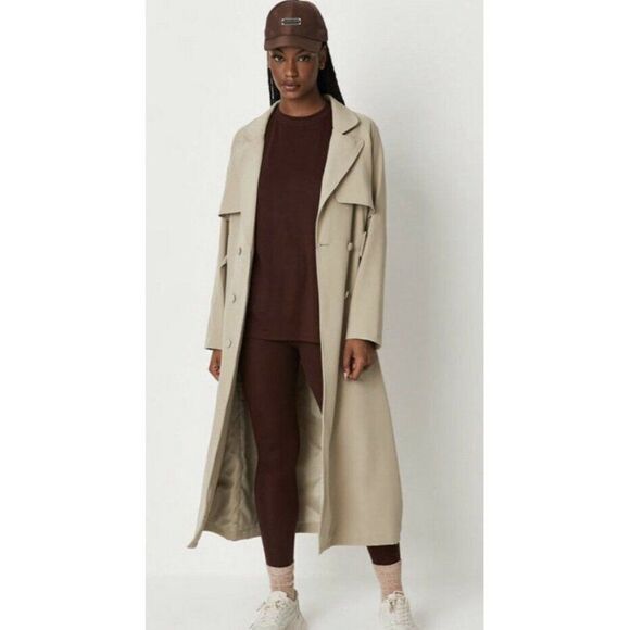 Missguided Plus oversized t shirt and leggings co ord set In Chocolate $42 - Picture 1 of 4